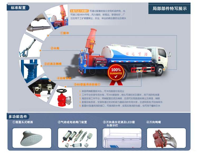 霧炮車標(biāo)準(zhǔn)配置