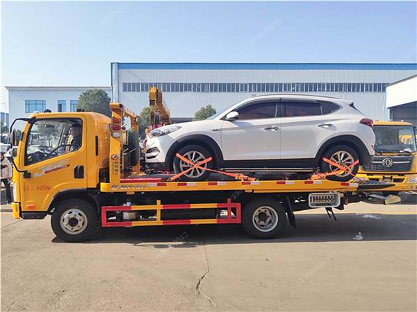 解放J6F國六藍(lán)牌一拖二清障車